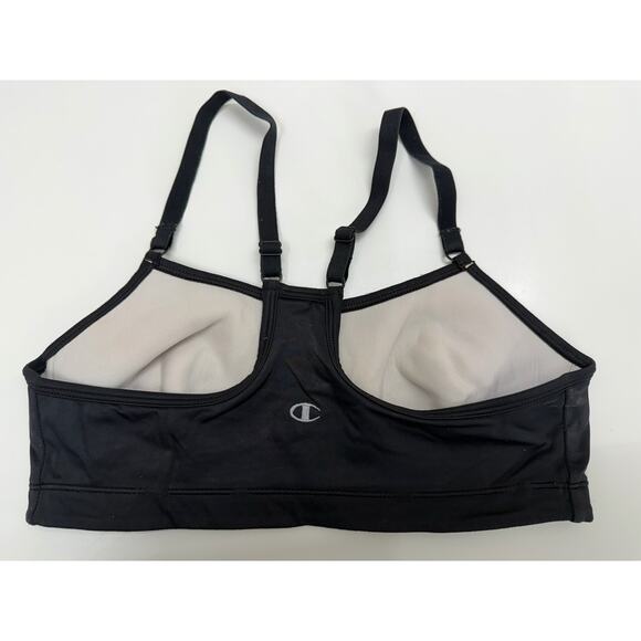 Champion Womens Sports Bra Size 36B Black Racerback Pullover Padded Wireless - Picture 6 of 9